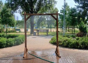 У Києві запрацювали рамки-розпилювачі води