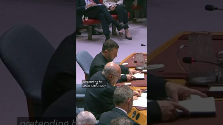 President of Ukraine Volodymyr Zelenskyy addressed the UN Security Council