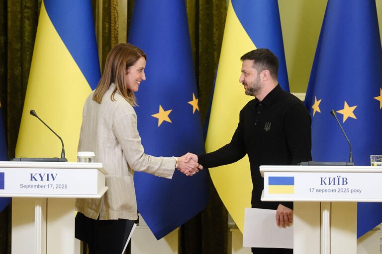 Зеленський зустрівся з головою Європарламенту
