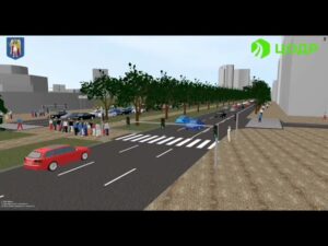 Імітаційне комп’ютерне моделювання транспортних і пішохідних потоків на бульварі Тараса Шевченка