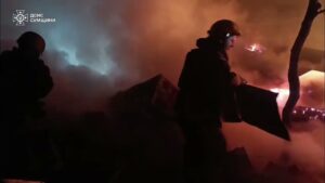 Ліквідація наслідків нічного обстрілу на Сумщині