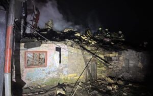 В Одесі після удару БПЛА сталася пожежа