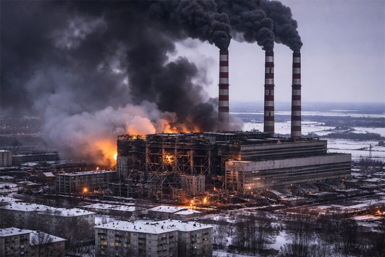 Внаслідок атаки РФ зупинилася Бурштинська ТЕС