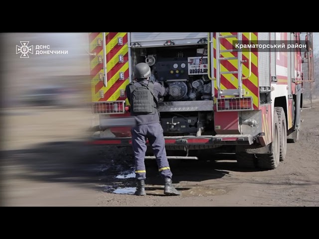 Донеччина: за добу ліквідовано 6 пожеж, 3 — через обстріли