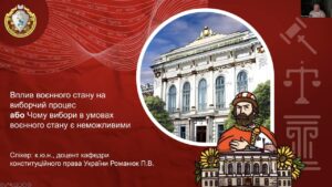 Вплив воєнного стану на виборчий процес або чому вибори в умовах воєнного стану є неможливими