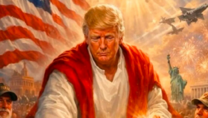 Трамп показав себе в образі Ісуса, що зцілює людей