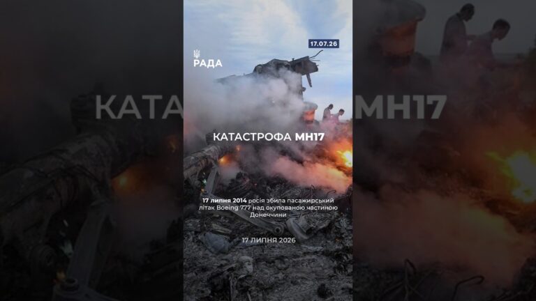 12 років тому, 17 липня, на Донеччині, російська ракета «Бук» збила пасажирський літак МН17