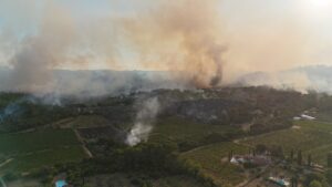 Пожежа охопила курорт у Франції: з півострова евакуюють усіх людей