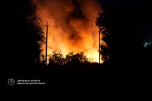 РФ вдарила по Запоріжжю: виникла пожежа