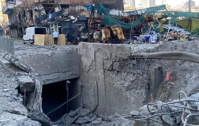 У Києві після удару РФ коло метро Лук&rsquo;янівська створять наземний перехід
