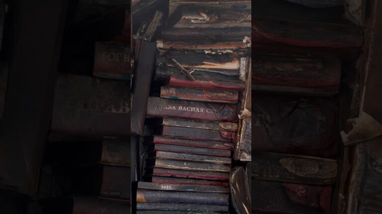 Russia’s ballistic attack severely damaged a book market in Kyiv